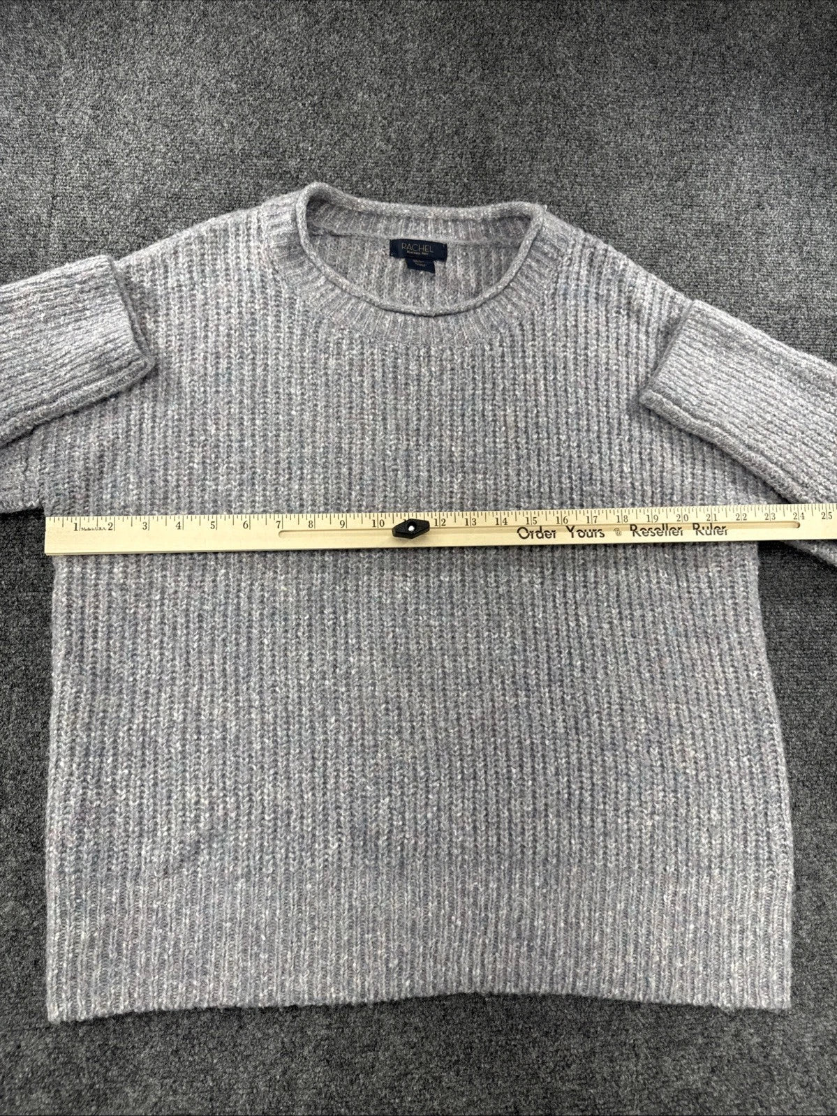 Rachel Rachel Roy Marled Knit Sweater Women's Large Cozy Crewneck Pullover