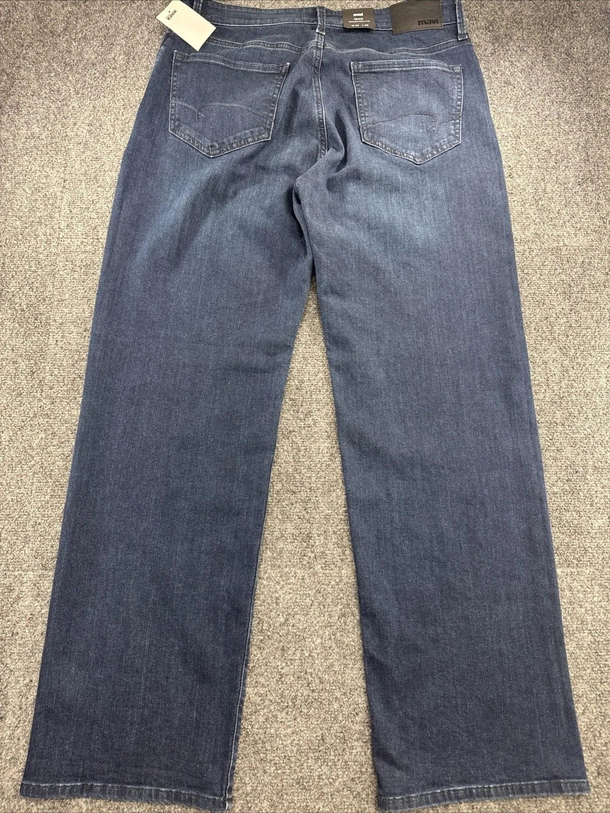 Mavi MAX Relaxed Wide Leg Jeans Men 33x32 Blue Wash Stretch Denim NWT