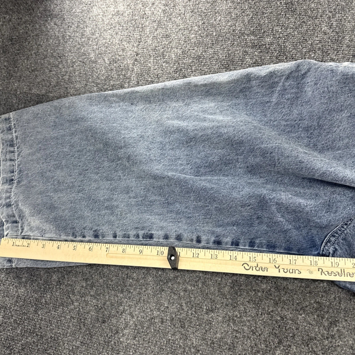 Walk In Dark Acid Wash Paperbag Waist Wide Leg Crop Jeans Medium