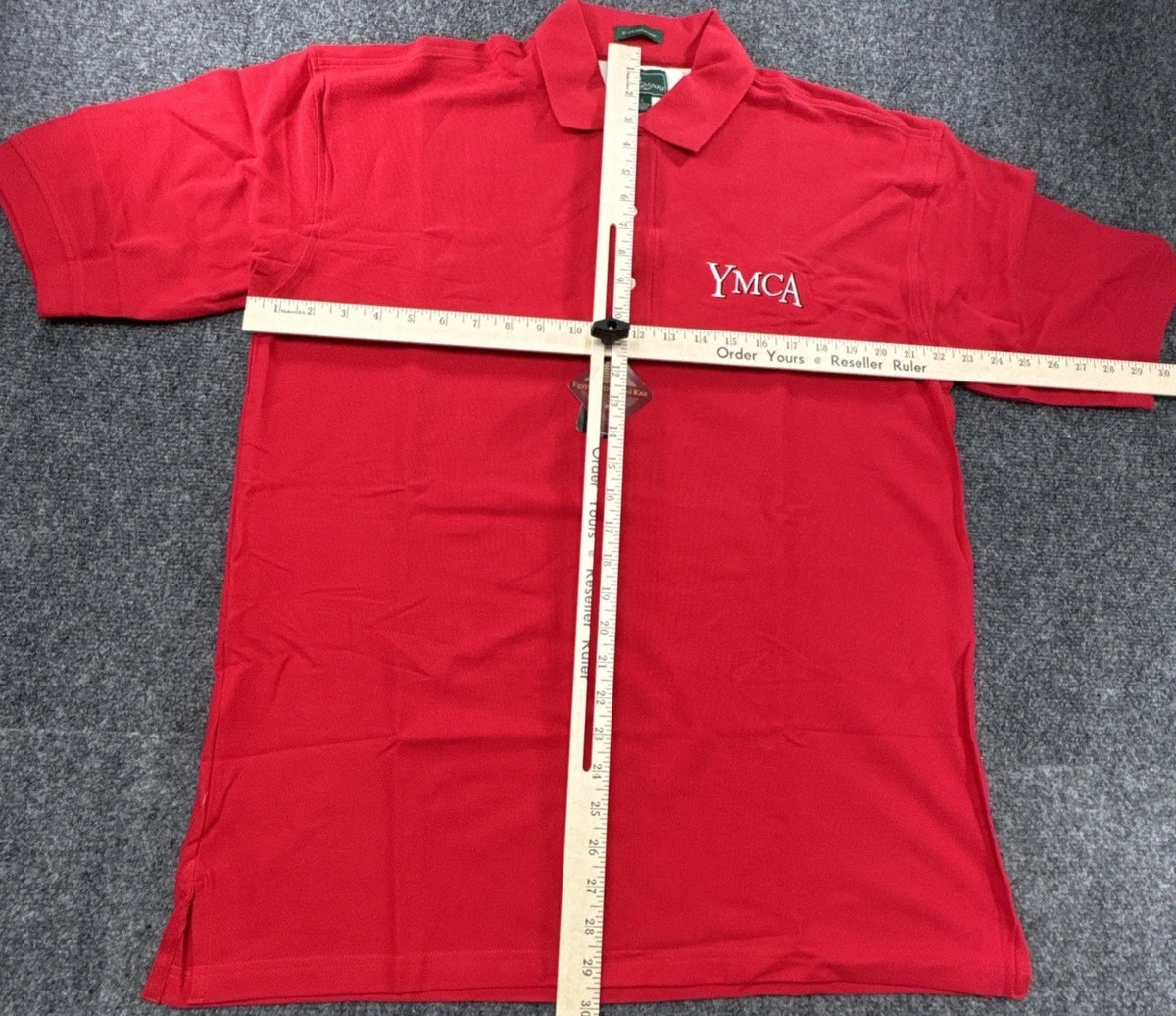 Outer Banks YMCA Red Polo Shirt Men’s Large Egyptian Cotton Embroidered Logo NWT