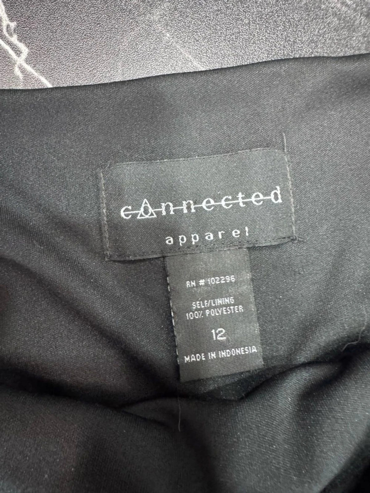 Connected Apparel Black Maxi Dress Rhinestone Straps Women's 12 Formal EUC