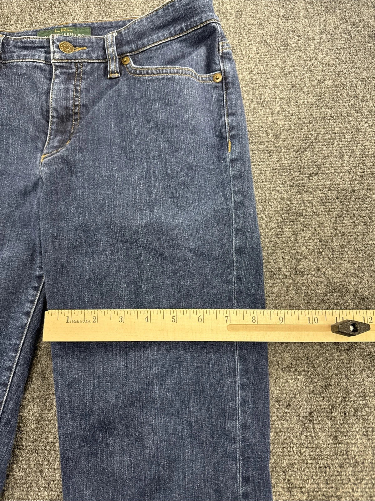 LRL Lauren Jeans Co Ralph Lauren Womens 6 Modern Straight Stretch Blue Jeans