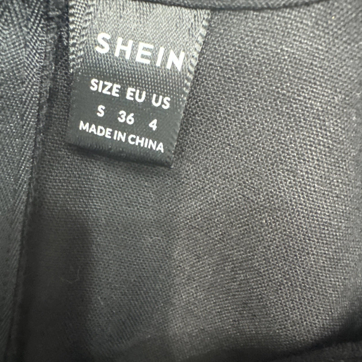 Shein Hollow Out Bodycon Dress Women's 4 Black Sleeveless Party EUC
