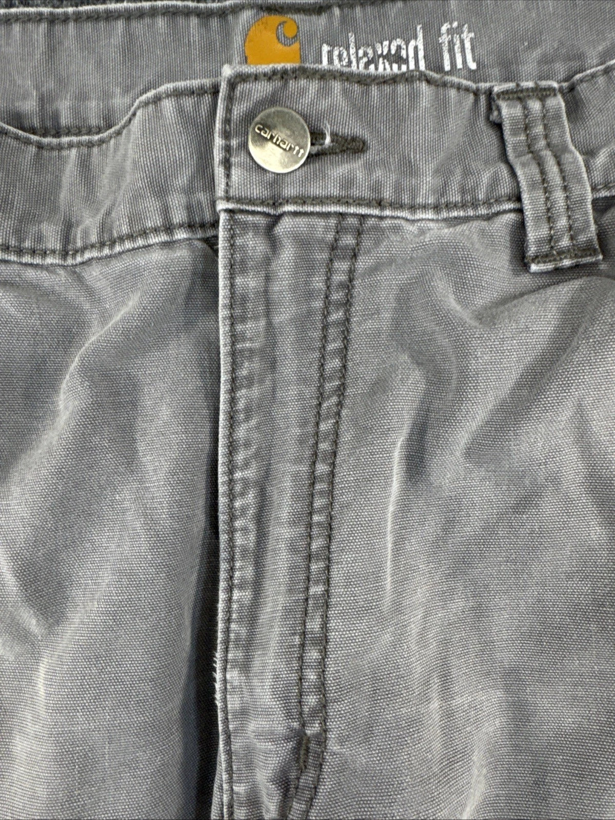 Carhartt 100272 Rugged Cargo Pants Men’s 33x36 Gravel Gray Relaxed Fit