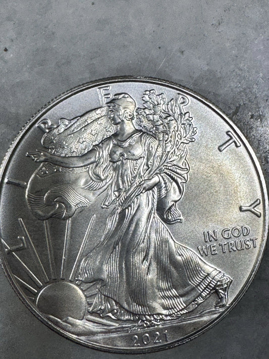 2021 American Silver Eagle 1 oz .999 Fine Silver Bullion Coin