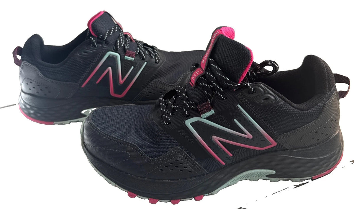 New Balance 410 v8 WT410LC8 Women's 9 D Wide Black Pink Trail Shoes