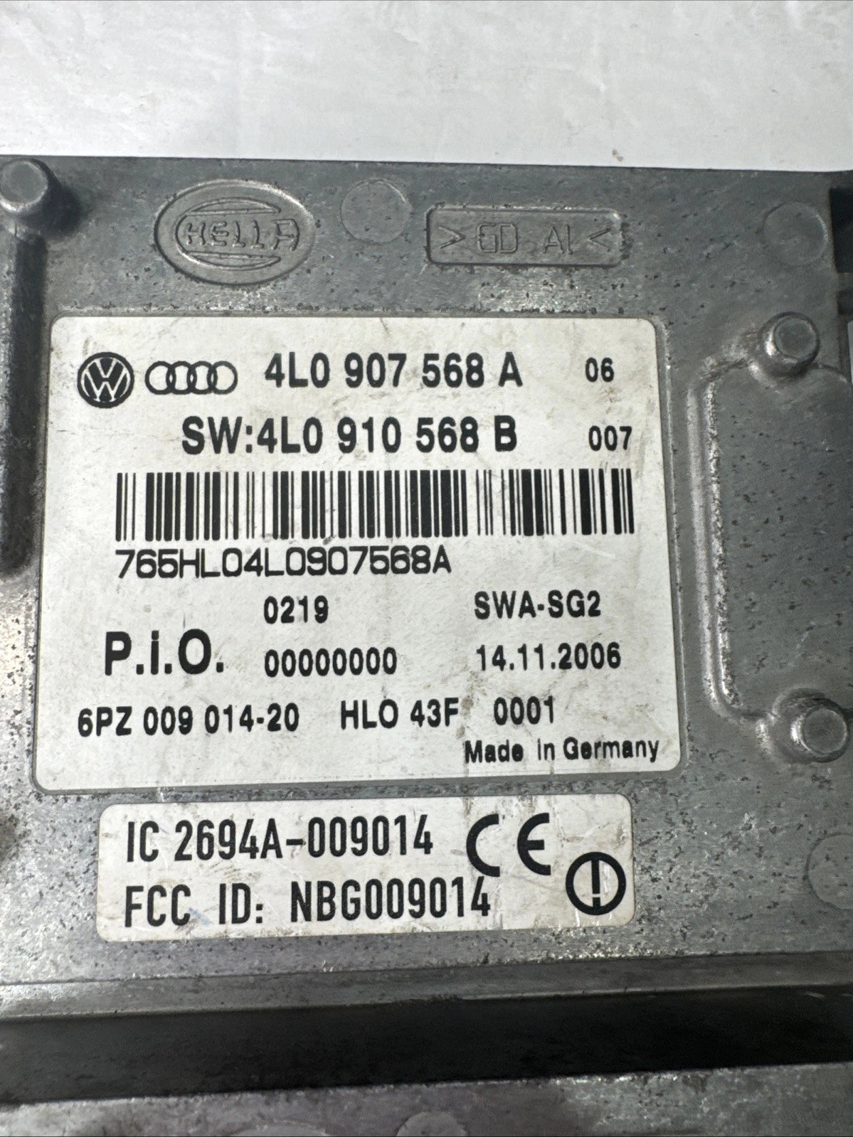 Audi Q7 A8 S8 Blind Spot Module Pair 4L0907566A 4L0907568A Parts Repair