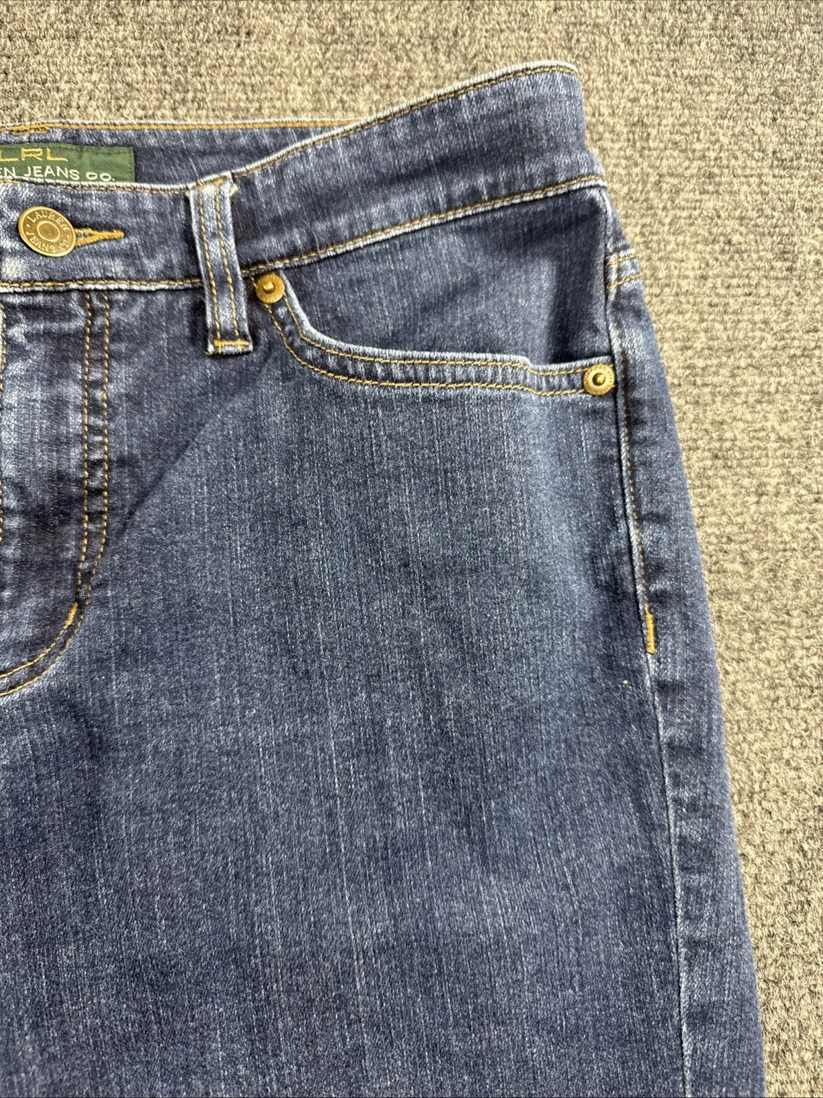 LRL Lauren Jeans Co Ralph Lauren Womens 6 Modern Straight Stretch Blue Jeans