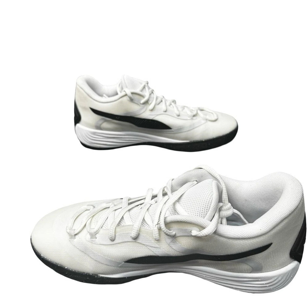 PUMA Stewie 2 Team Womens Basketball Sneakers White Black Size 9 Brand New