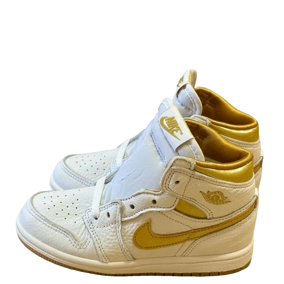 Air Jordan 1 Retro High OG Metallic Gold Toddler 10C FD2598-107 New Box