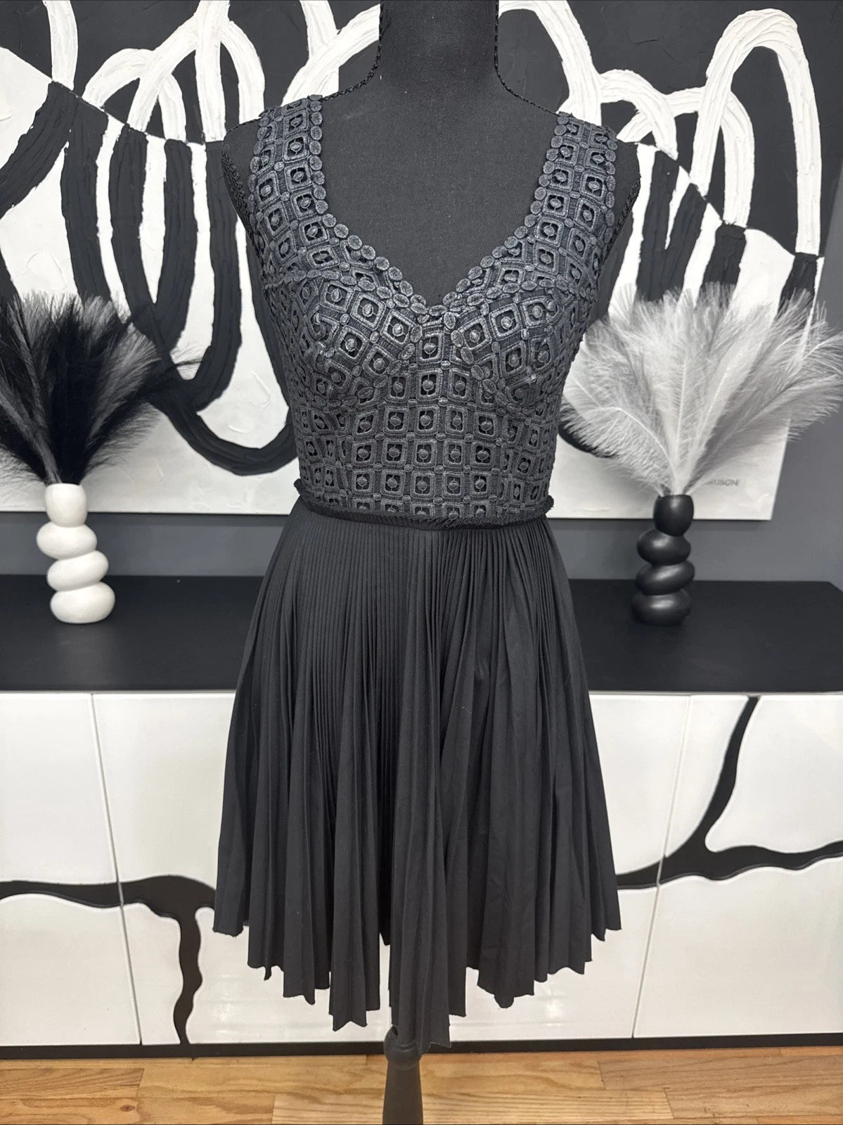 Catherine Malandrino Black Sheath Dress Women's 2 Sleeveless Cocktail EUC