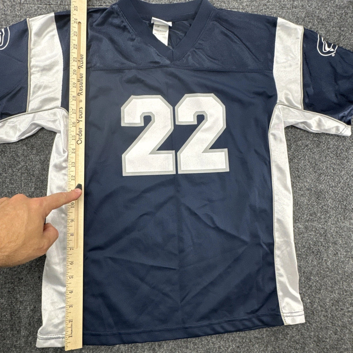 Penn State Nittany Lions #22 NCAA Football Jersey Youth XXL 18 Blue Outerstuff