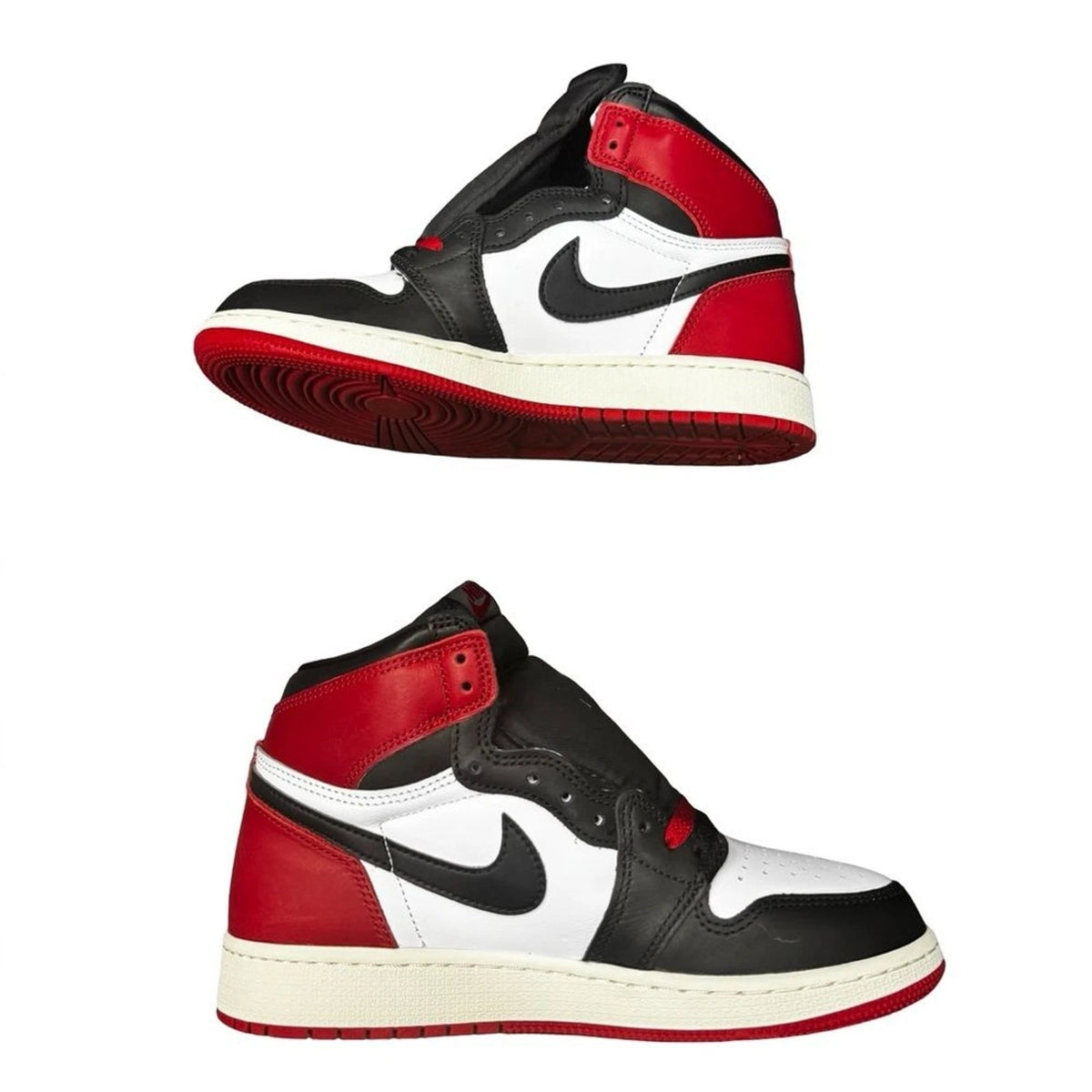 Air Jordan 1 High OG Black Toe Reimagined GS 5.5Y Womens 7 FD1437-106 No Box