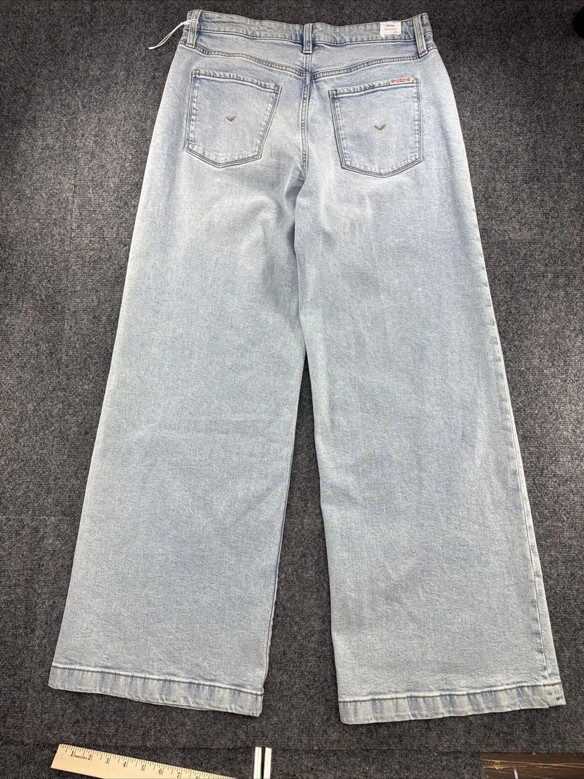 Hudson Jolene Wide Leg Jeans Women 30 Light Wash High Rise 32 Inseam BNWT