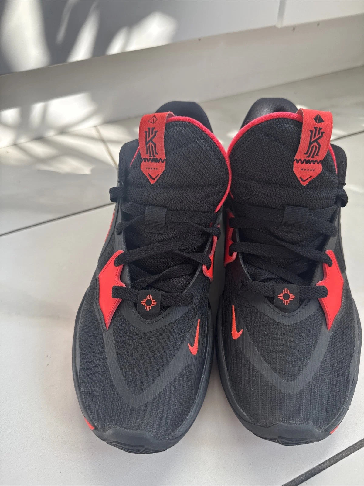 Nike Kyrie Low 5 DJ6012-004 Men's 7.5 Black Bright Crimson Basketball Shoes