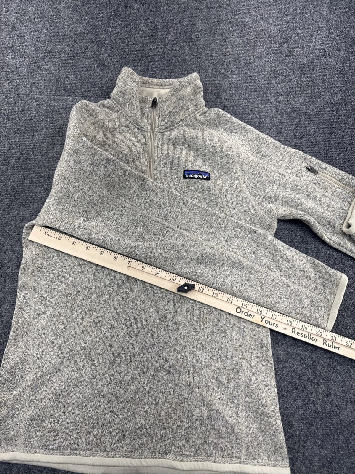 Patagonia Better Sweater 1/4 Zip Women’s S Pelican Gray Fleece Pullover