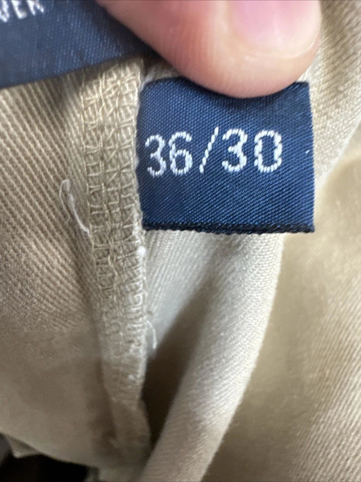 Polo Ralph Lauren Classic Chino Pants Men’s 36x30 Beige Khaki Flat Front EUC