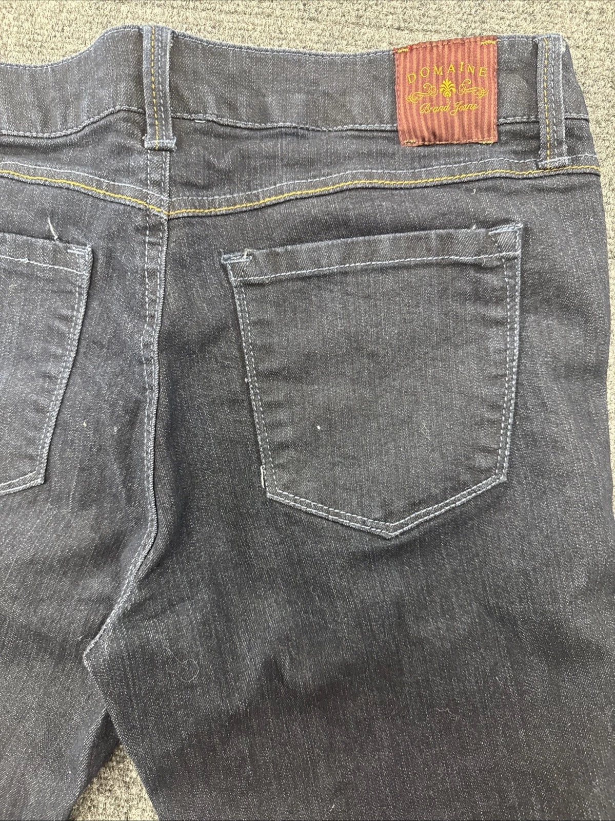 Domaine Grand Jeans Women's Size 13 Dark Wash Skinny Stretch Denim Blue Jeans