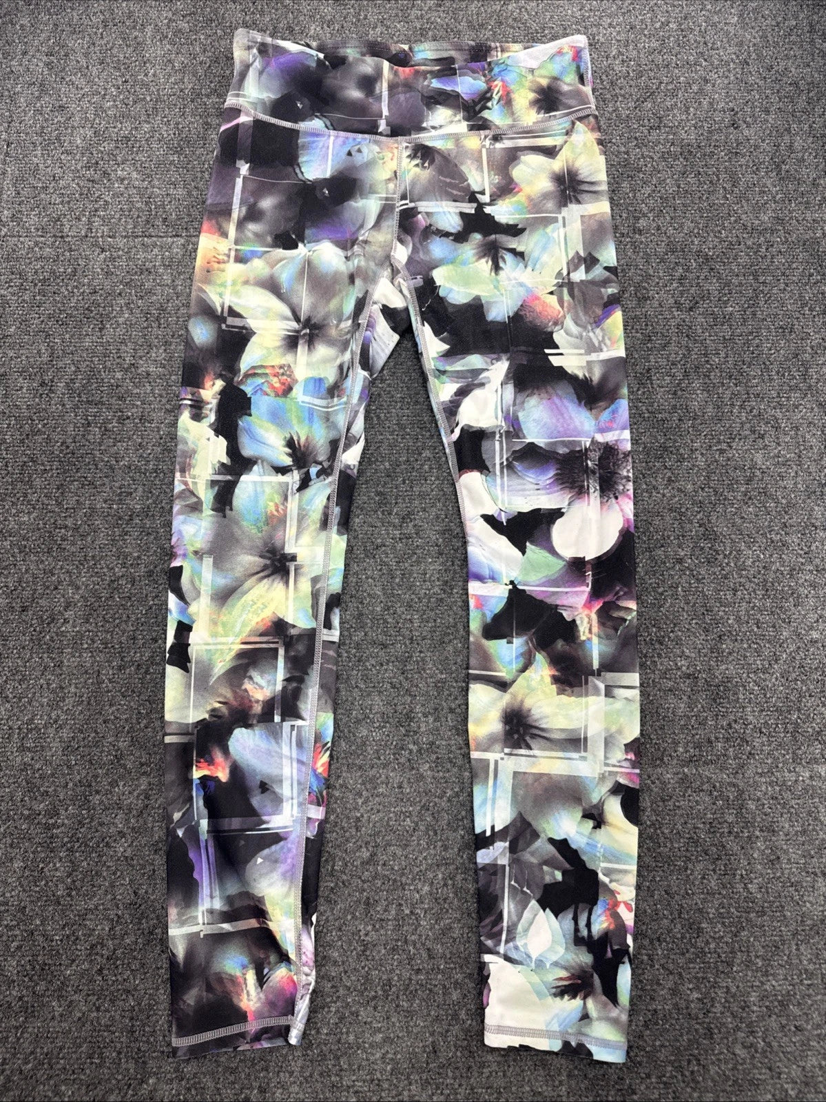 Fabletics PowerHold Floral Print Leggings Womens XS Multicolor Workout Yoga
