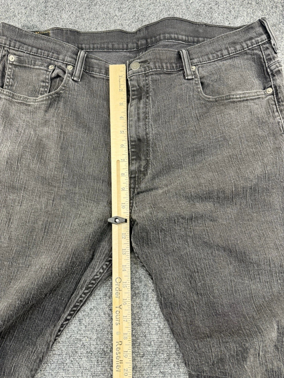 Levi's 569 Loose Straight Jeans Men's W40 L32 Faded Black Denim