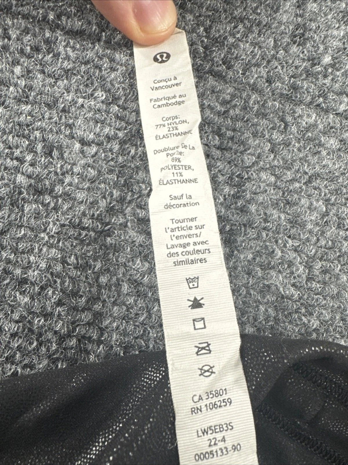 Lululemon Wunder Under Shine Leggings Women's 2 Black High Rise Foil EUC
