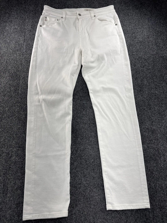 AG Ex-Boyfriend Jeans Women 28R White Slouchy Slim Designer Denim