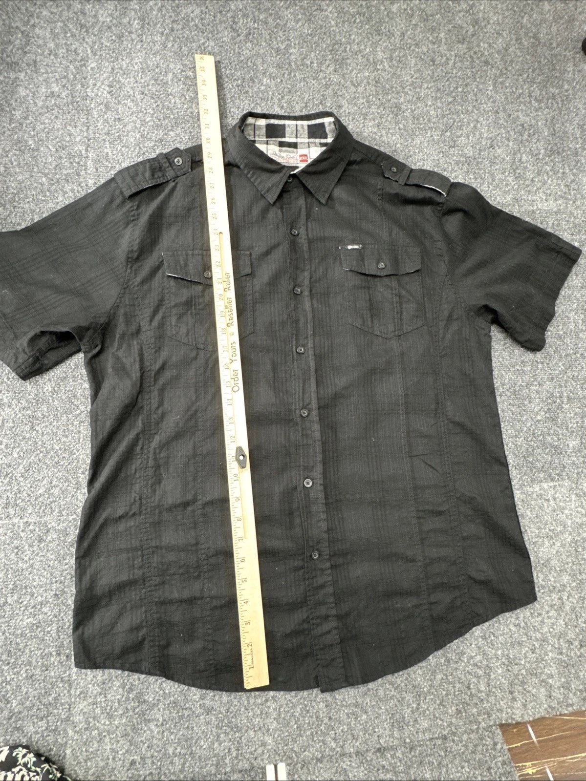 Sovereign Code Black Utility Button Shirt Men's 2XL Military Streetwear