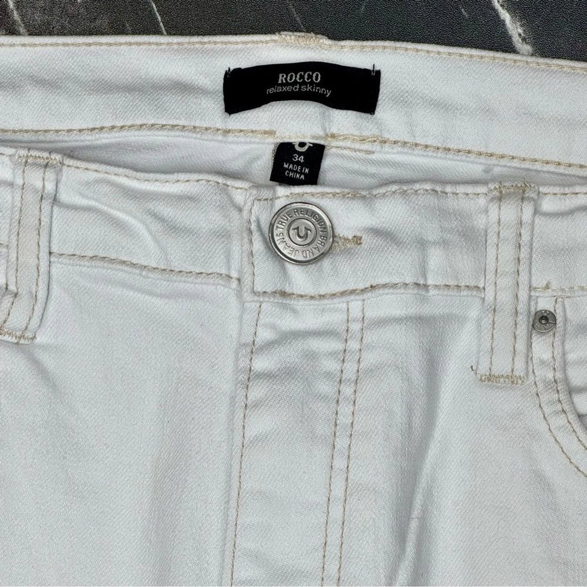 True Religion Rocco Relaxed Skinny Jeans Men’s 34x32 Light Wash BNWT