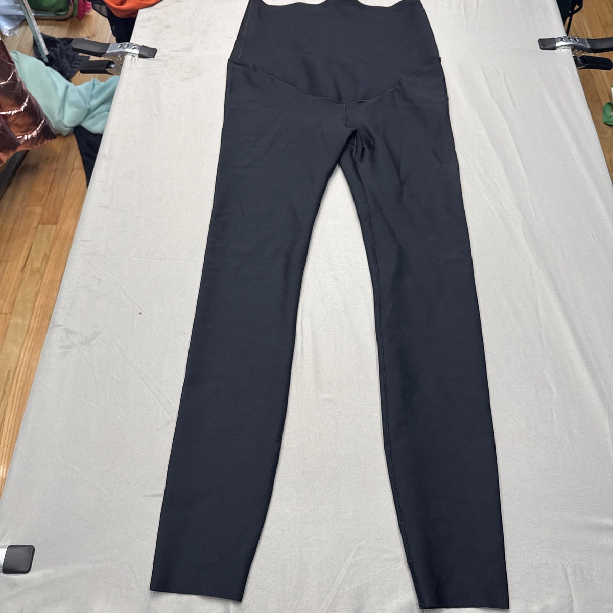 Glow Maternity Cooling Leggings Womens Small Black Full Length Pregnancy EUC