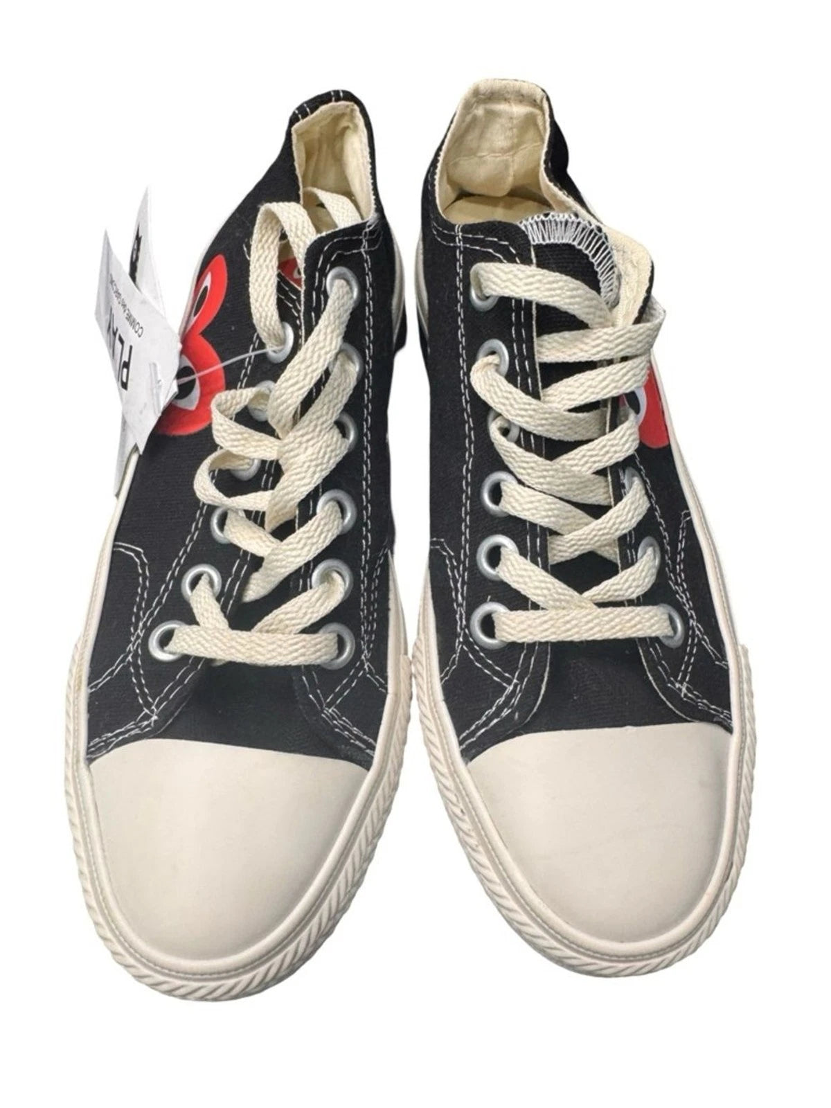 Converse Comme des Garcons Play Low Top Women's 7 Black Red Heart BNWT Shoe