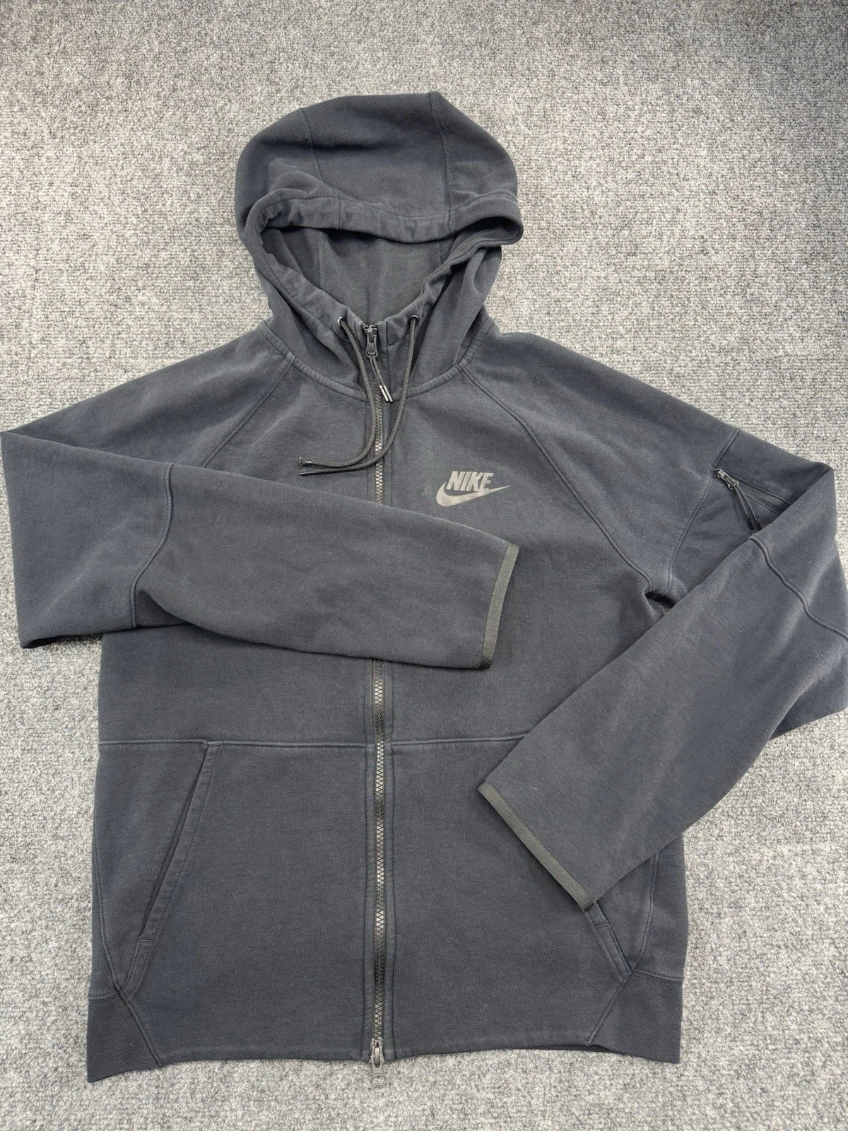 Nike Sportswear Club Fleece Full Zip Hoodie Black Mens S