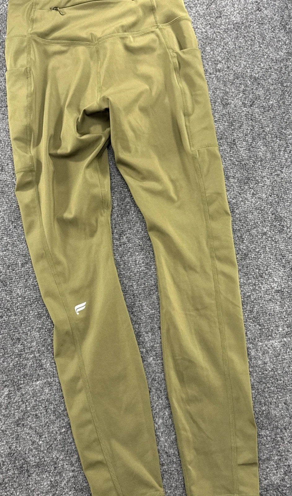 Fabletics Anywhere Motion365+High Waisted Pocket Leggings Green Size Tag Removed