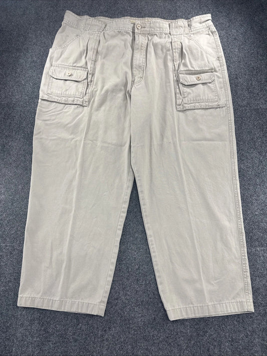 Cabela’s 7-Pocket Hiker Pants Men 44x32 Altered 26 Inseam Khaki Cargo