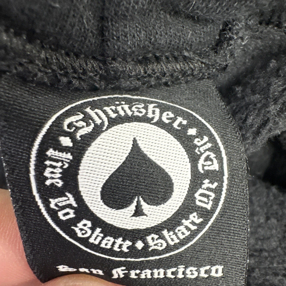 Thrasher Magazine Black Flame Logo Pullover Hoodie Mens Small Black Scale Skate