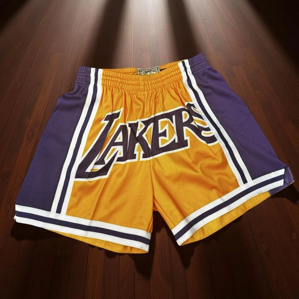 Mitchell & Ness Lakers Shorts Mens M Purple Gold NBA BNWT Hardwood Classic