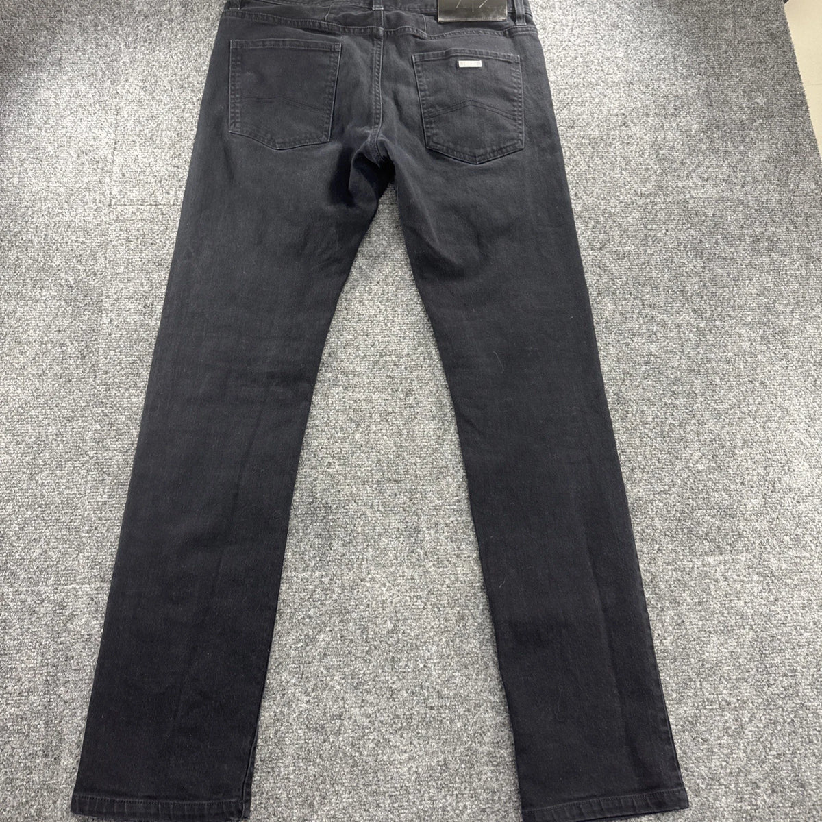 Armani Exchange J13 Slim Fit Black Jeans Mens Size 31 Stretch Denim Designer