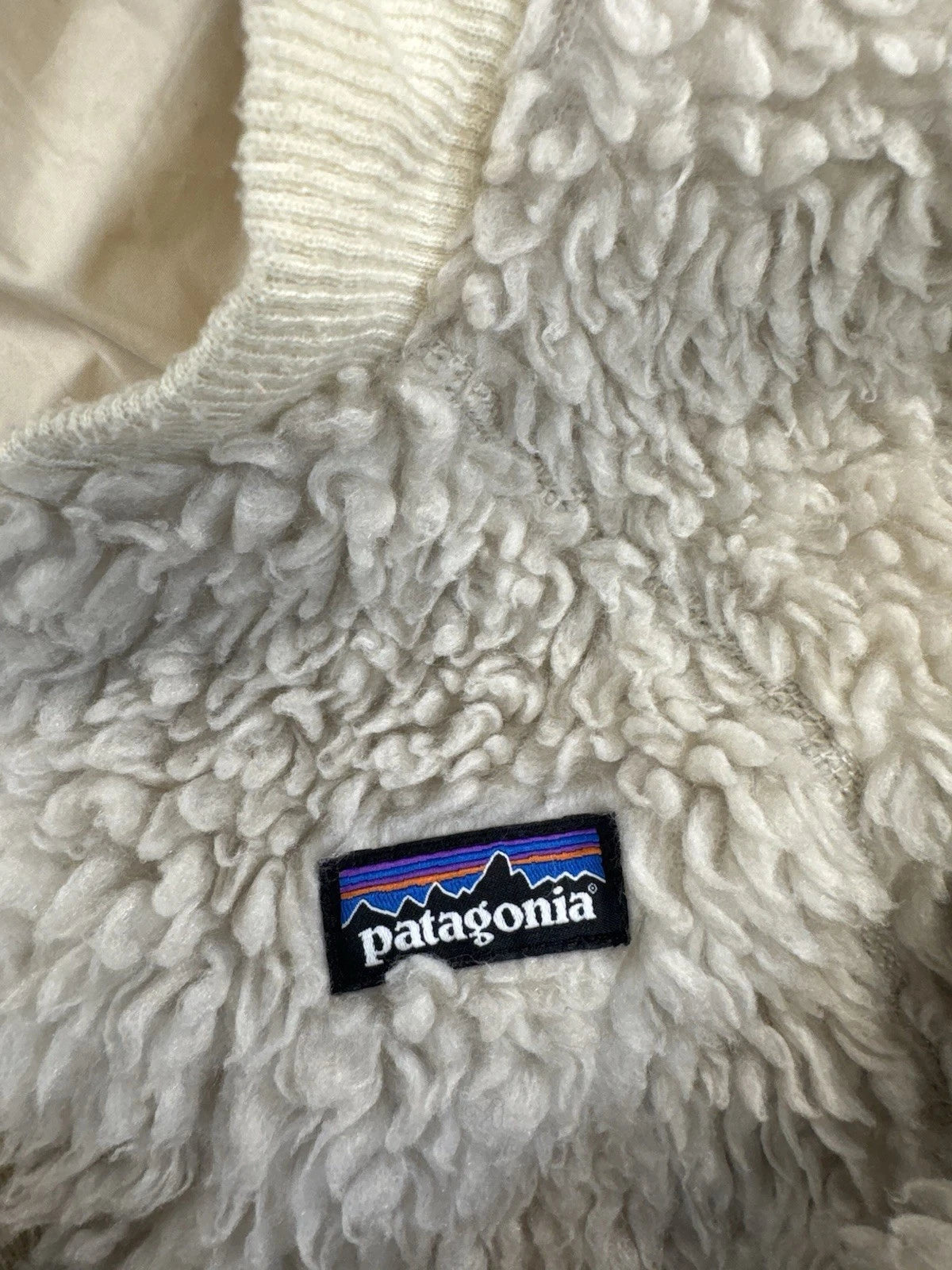 Patagonia Kids' Retro-X Bomber Jacket Sherpa Natural FA22 Size S