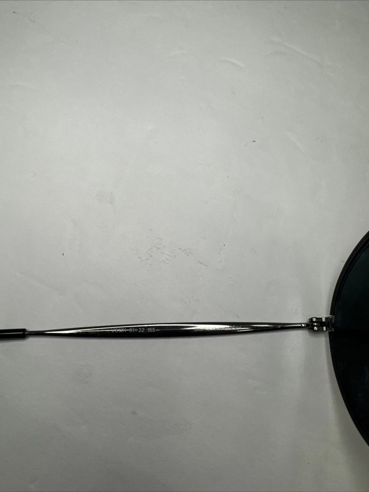 Dior Homme Synthesis 01 Sunglasses Black Round 51-22-155 w/ Case Box