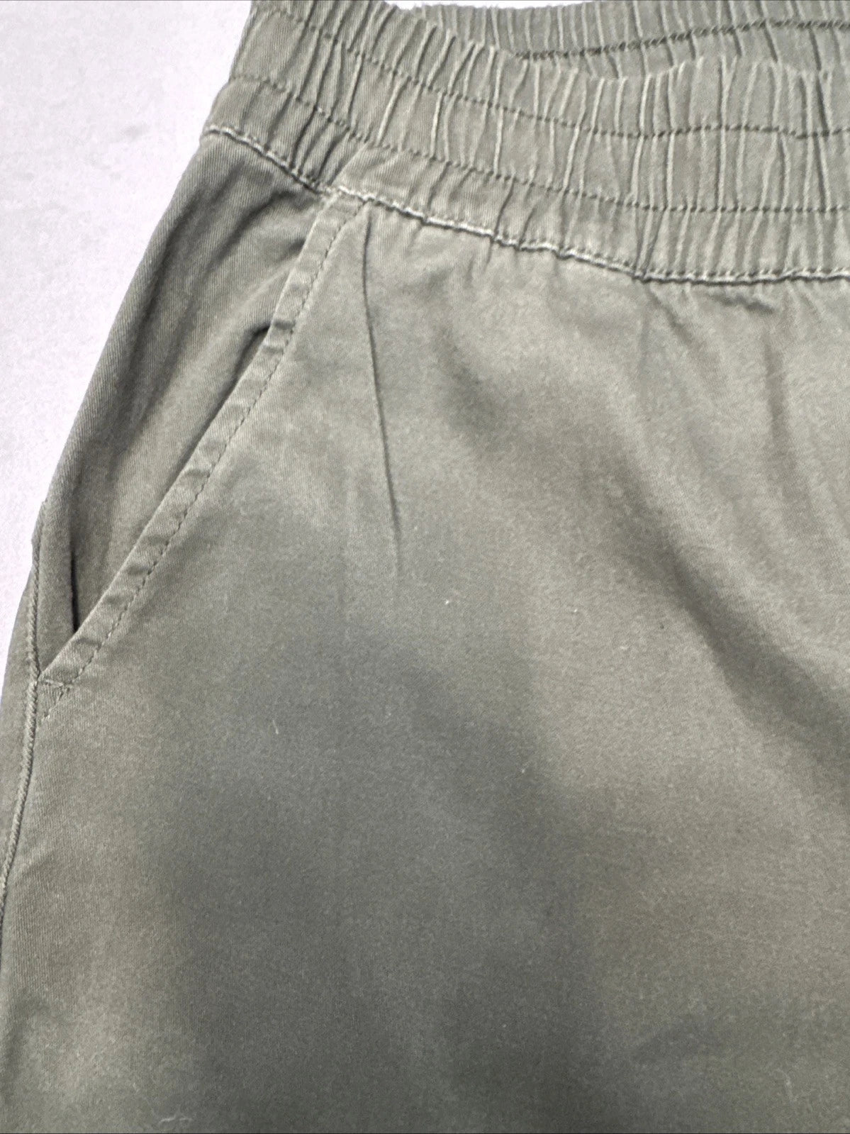 RD Style Women's Small Green Joggers Zipper Waist Activewear Pants EUC