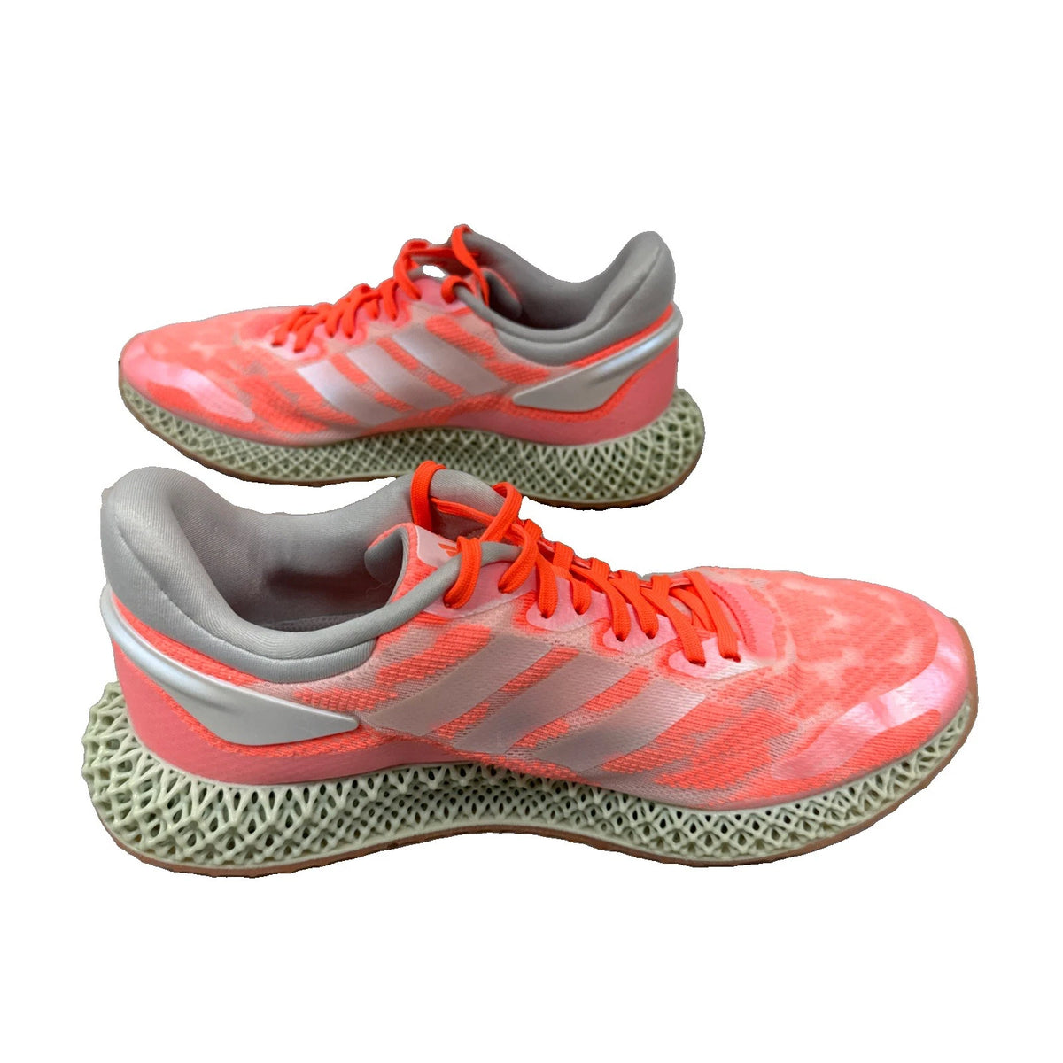 adidas 4D Run 1.0 Mens 8 Signal Coral FW6838 Futurecraft Running Shoes