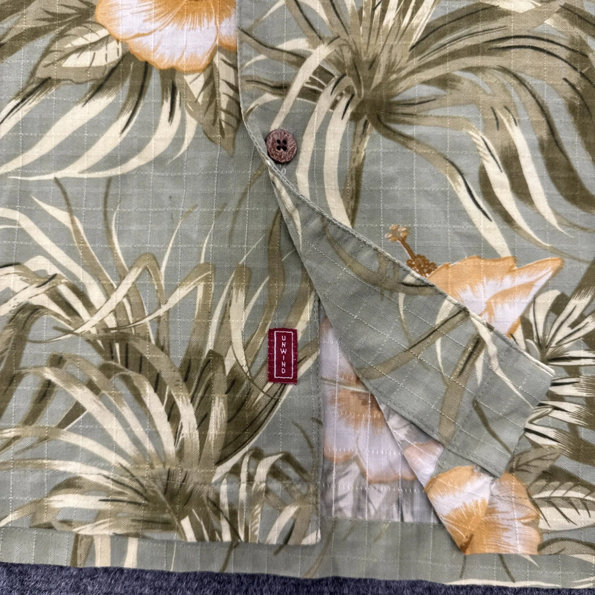 Joe Marlin Hawaiian Shirt Men’s XL Tropical Aloha Camp Floral Rayon Blend