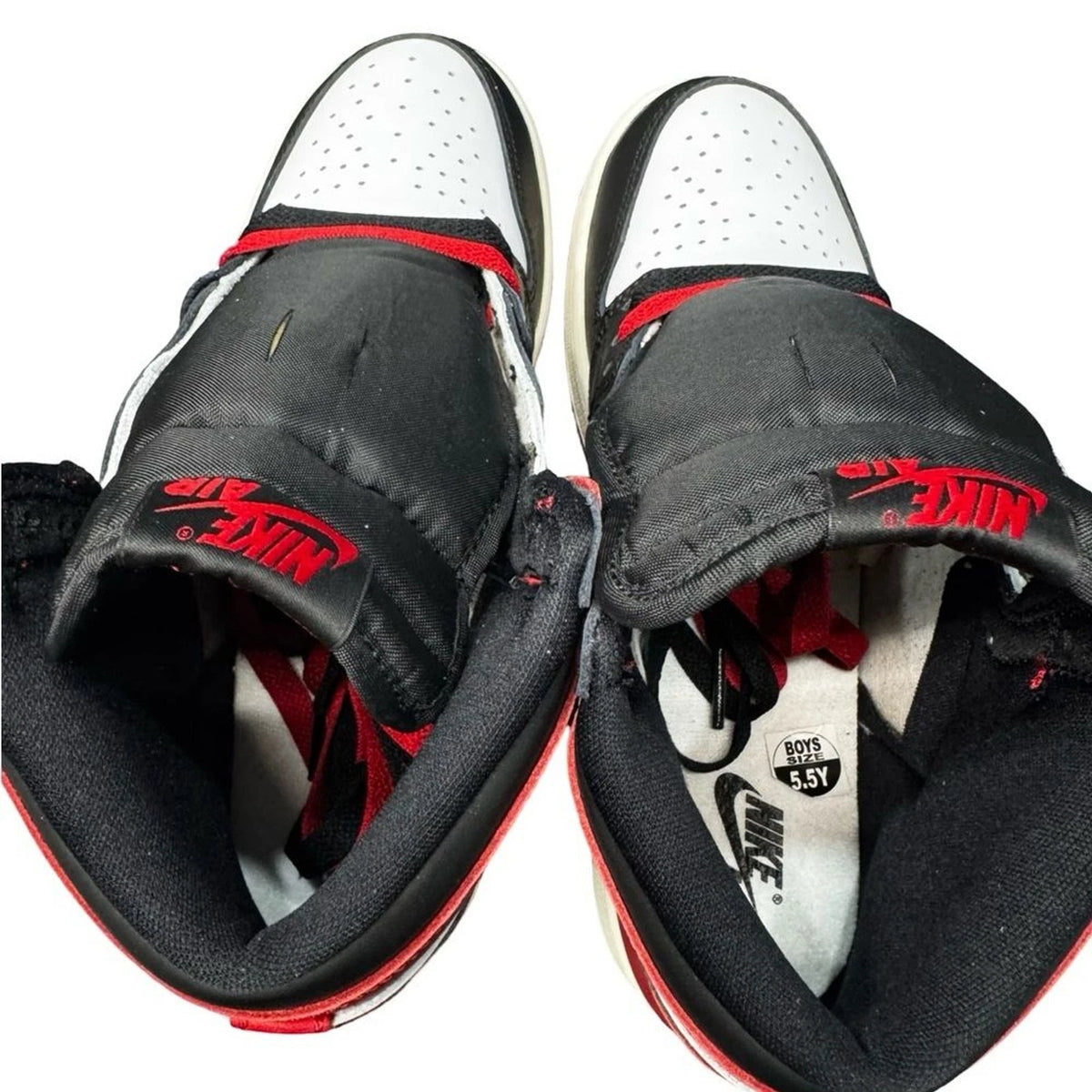 Air Jordan 1 High OG Black Toe Reimagined GS 5.5Y Womens 7 FD1437-106 No Box