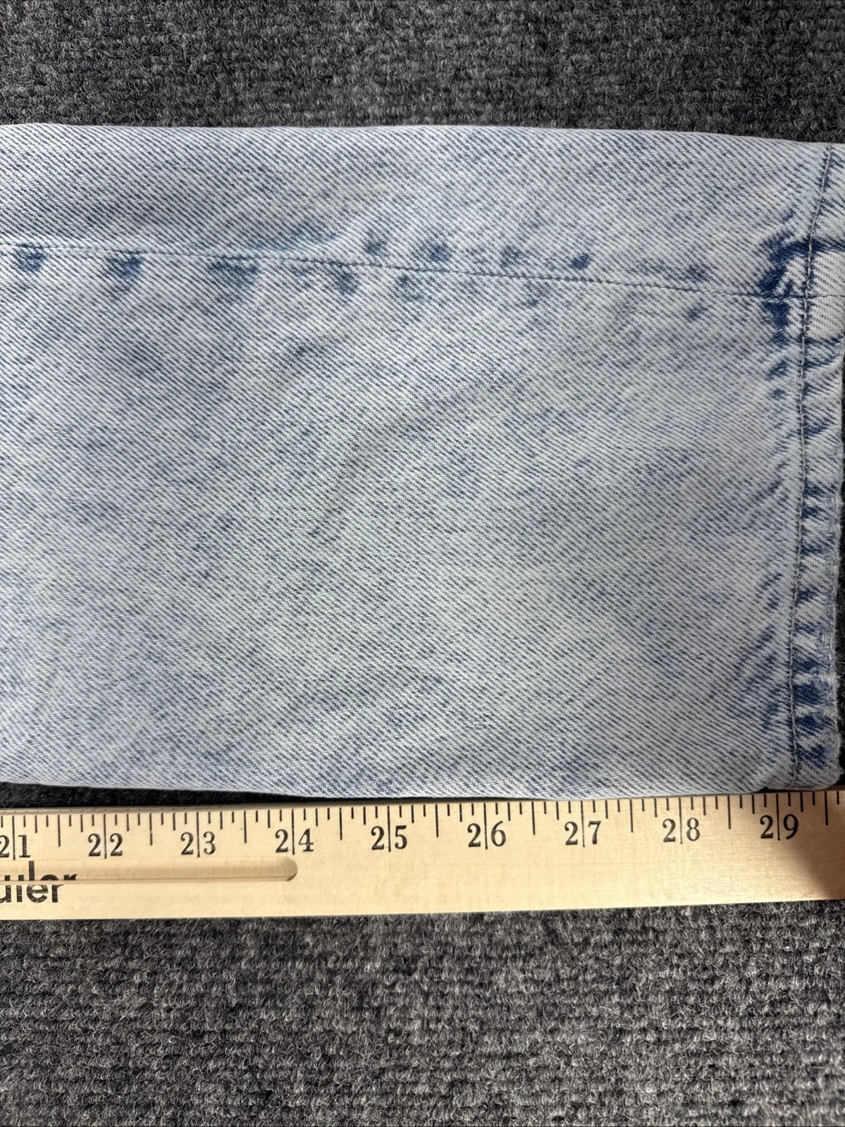 Good American Womens 2 26 Light Wash High Rise Relaxed Straight Leg Jeans
