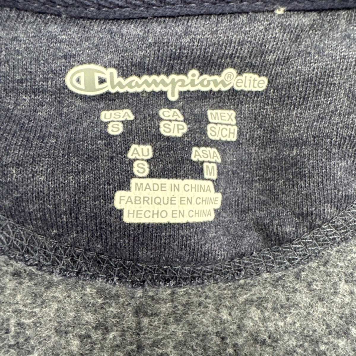 Penn State Nittany Lions Zip Hoodie Small Blue Champion Elite Full Zip NCAA