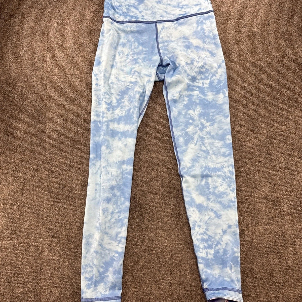 Peloton Reversible Leggings White Opal Marble Rainbow, Size M