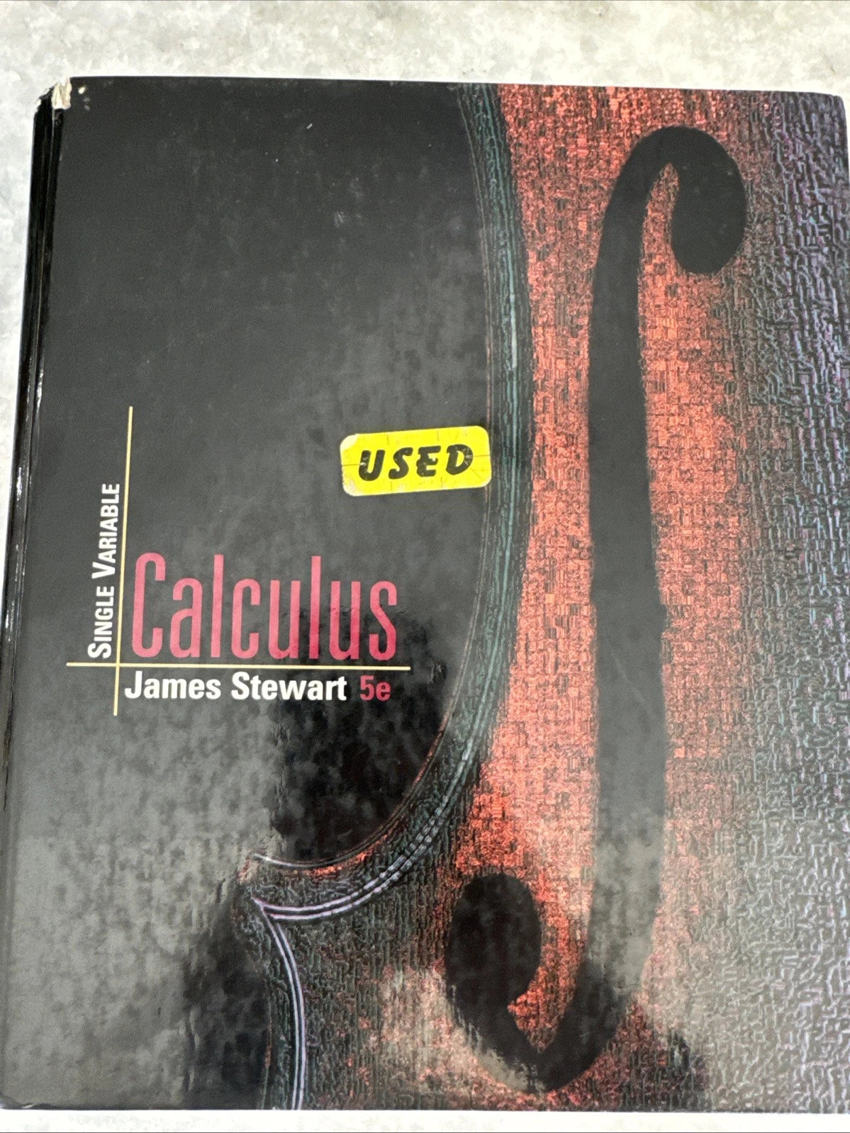 Calculus Single Variable 5th Edition James Stewart Hardcover Math Textbook