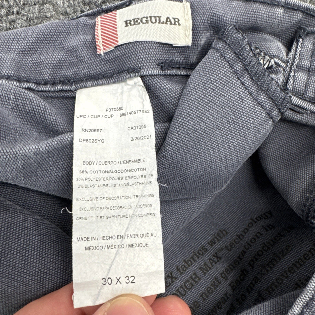 Dickies FLEX Carpenter Work Pants Gray Utility Relaxed Fit Men’s 30x32