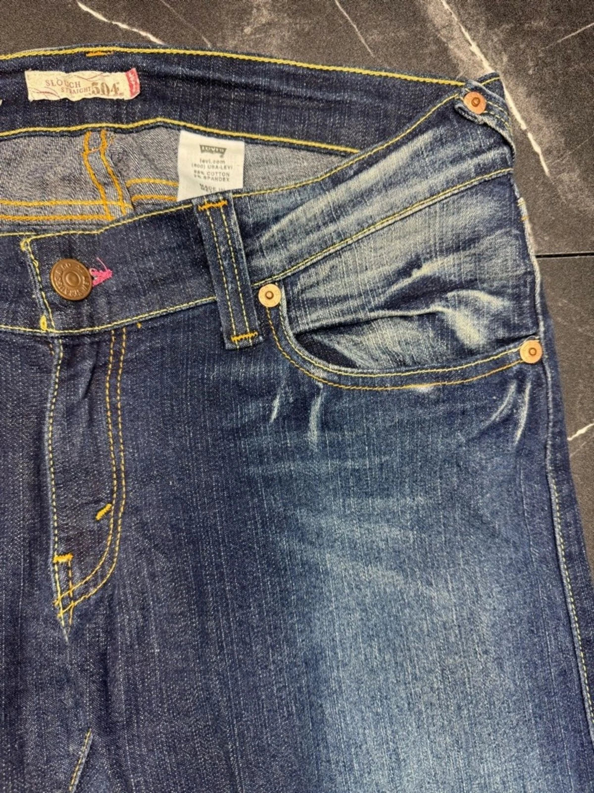 Levi's Y2K Low Rise Bootcut Jeans Women's Juniors 11 Dark Wash Denim EUC