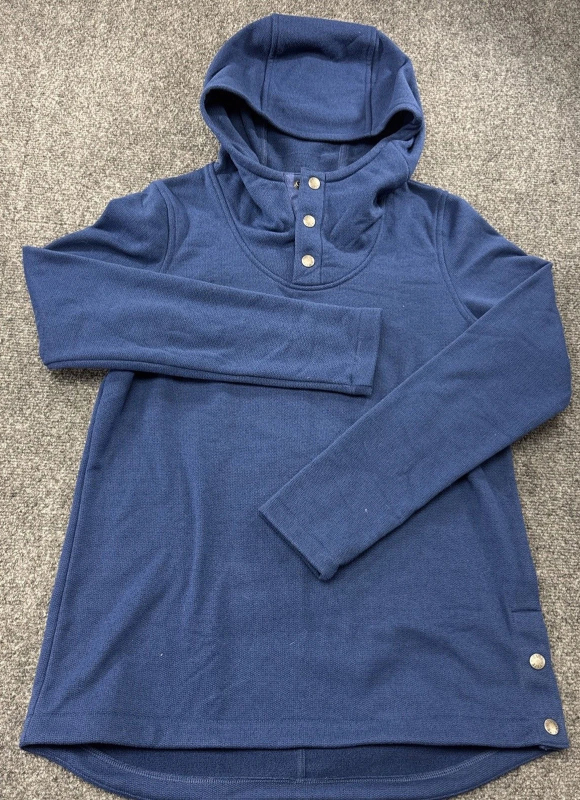 The North Face Knit Stitch Hoodie Women’s Small Blue Cowl Neck NWT Outdoor