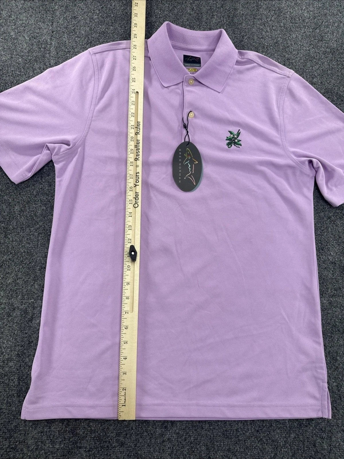Greg Norman Play Dry Golf Polo Shirt Nova Purple Short Sleeve Men’s Small NWT